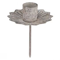 Artikel Spitzkerzenhalter zum Stecken Antik Grau 7×8,5cm 4St