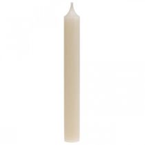 Artikel Stabkerze Weiß Creme Wachskerzen 180mm/Ø21mm 6St