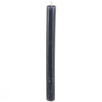 Artikel Stabkerzen durchgefärbt Kerzen Anthrazit 21×240mm 12 St