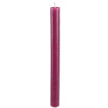 Artikel Stabkerzen durchgefärbt Kerzen Berry 21×240mm 12 St