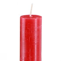 Artikel Stabkerzen durchgefärbt Kerzen Rot 21×240mm 12St