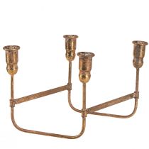 Artikel Stabkerzenhalter Antik Für 4 Kerzen Gold 18×18cm H16,5cm
