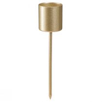 Artikel Stabkerzenhalter Mattgold Kerzenhalter zum Stecken 11cm 16 St