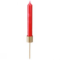 Artikel Stabkerzenhalter Mattgold Kerzenhalter zum Stecken 11cm 16 St