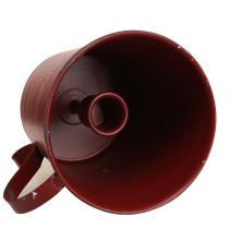 Artikel Stabkerzenhalter Vintage Tasse Deko Weinrot Ø11cm H11cm