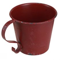 Artikel Stabkerzenhalter Vintage Tasse Deko Weinrot Ø9,5cm H8cm 3St