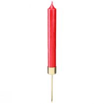 Artikel Stabkerzenhalter zum Stecken Gold Ø22mm H10,5cm 12 St