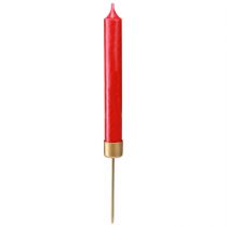 Artikel Stabkerzenhalter zum Stecken Mattgold Ø22mm H10,5cm 12 St