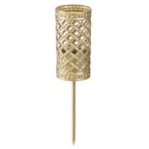 Artikel Stabkerzenhalter zum Stecken Mattgold Ø24mm H10cm 4 St