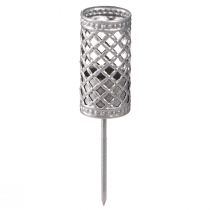 Artikel Stabkerzenhalter zum Stecken Silbergrau Ø24mm H10cm 4 St