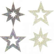 Artikel Deko Sterne zum Basteln Gelb, Braun Moosgummi 4cm 36 St