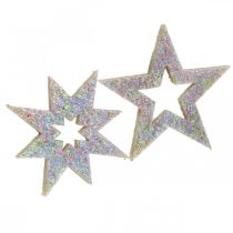 Artikel Deko Sterne zum Basteln Gelb, Braun Moosgummi 4cm 36 St