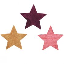 Artikel Streudeko Holz Weihnachtssterne 3 Farben Ø4cm 72 St