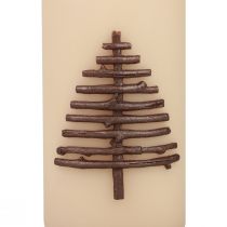 Artikel Weihnachtskerze Kerze Weihnachten Beige 150/70mm 1 St