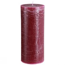 Artikel Stumpenkerzen durchgefärbt Kerzen Berry 85×200mm 2 St