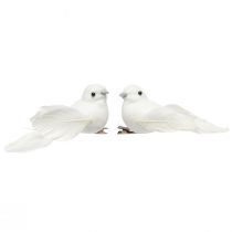 Artikel Taubenpaar mit Clip Hochzeitsdeko Deko Tauben 10cm 2 St
