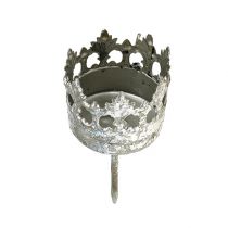 Artikel Teelichthalter Silber zum Stecken Ø4cm H9,5cm 4St
