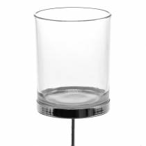 Artikel Kerzenhalter zum Stecken Metall/Glas Ø6,5cm H19cm 2 St