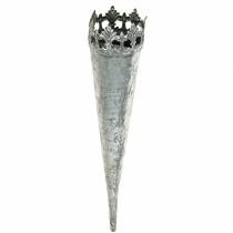 Artikel Teelichthalter zum Stecken Silber Ø5cm H24cm 4St