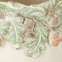 Artikel Übertopf Herbst Eicheln Pflanztopf Steinguss Ø14,5cm H13cm