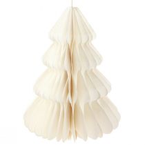 Artikel Weihnachtsbaum Papier Tanne zum Hängen Weiß 40cm 2St