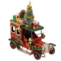 Artikel Weihnachtsdeko Auto Weihnachtsauto Vintage Rot 15×7×16cm