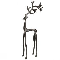 Artikel Weihnachtsdeko Rentier Deko Metall in Braun 15x9x53cm