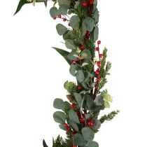 Artikel Weihnachtsgirlande Tannengirlande künstlich Eukalyptus Konifere Beerenzweig 160cm