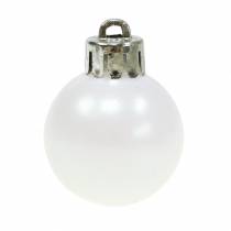Artikel Christbaumschmuck Weihnachtskugel Weiß 3cm 14 St