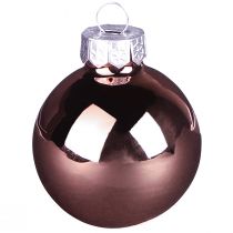 Artikel Weihnachtskugeln Glas Rosa Apricot Mix Mini Ø3cm 22 St