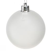 Artikel Weihnachtskugeln Kunststoff Klar Milchig Ø70mm 18St