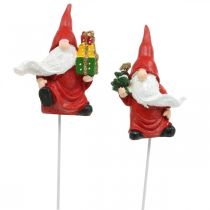 Artikel Weihnachtswichtel Dekostecker Wichtel Weihnachtsmann 7cm 4 St