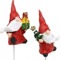 Artikel Weihnachtswichtel Dekostecker Wichtel Weihnachtsmann 7cm 4 St