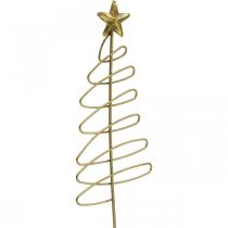 Artikel Weihnachtsstecker Tanne Blumenstecker Metall 30cm 6 St