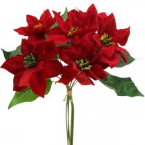 Artikel Künstlicher Weihnachtsstern Rot Seidenblumen Deko 6 St im Bund