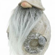 Artikel Deko Wichtel mit Bart und Kranz Weihnachtswichtel 14x×12×36cm