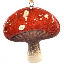 Artikel Charmante rote Pilzanhänger mit Juteschnur 3 cm – Perfekte Herbst- und Weihnachtsdekoration – 6 St