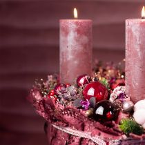 Artikel Weihnachtskugeln Glas Christbaumkugeln Bordeaux Ø7,5cm 12 St
