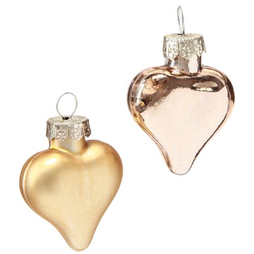 Artikel Christbaumschmuck Weihnachten Herzen Gold 3cm 24 St