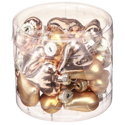 Artikel Christbaumschmuck Weihnachten Herzen Gold 3cm 24 St