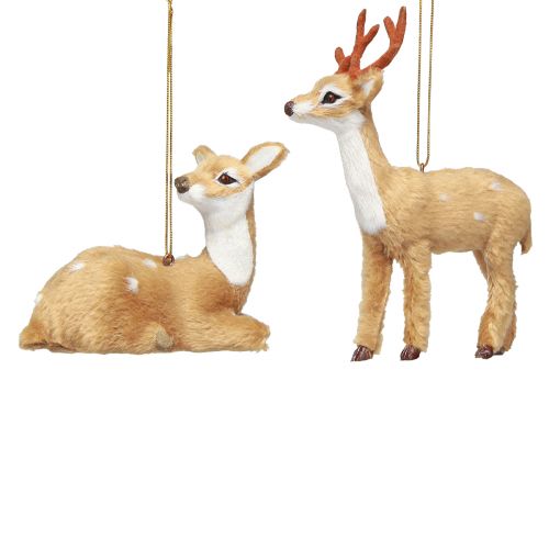 Artikel Deko Reh Weihnachten zum Hängen H11,5cm / 7,5cm 2St