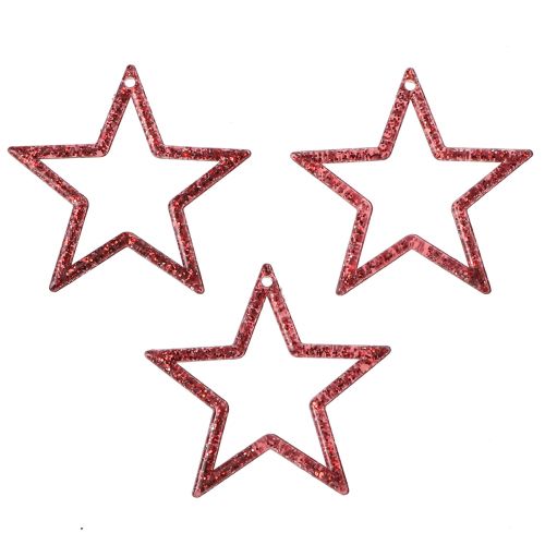 Artikel Deko Sterne Rot Glitter Kleine Weihnachtssterne 4,5cm 120 St