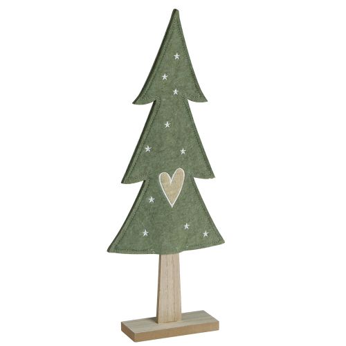 Artikel Deko Tannenbaum Filz Grün mit Herz Sterne H52cm 2St