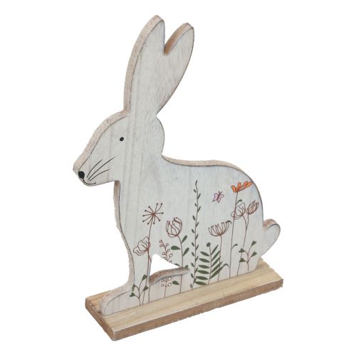 Deko Hase sitzend Holzhase Osterhase Holz 26×19,5cm