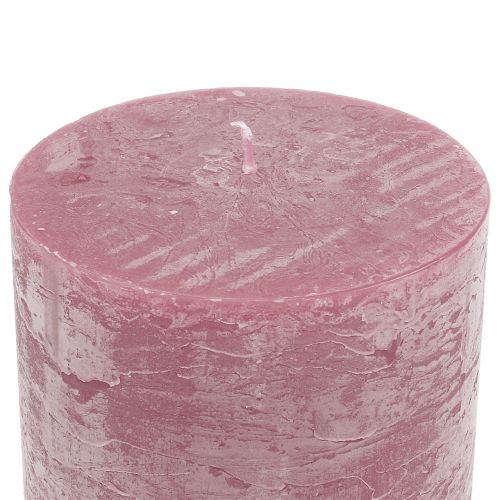 Artikel Durchgefärbte Kerzen Altrosa 50x100mm 4 St