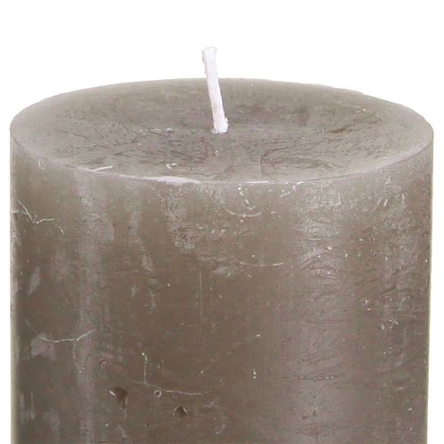 Artikel Durchgefärbte Stumpenkerzen Braune Kerzen 60x100mm 4 St