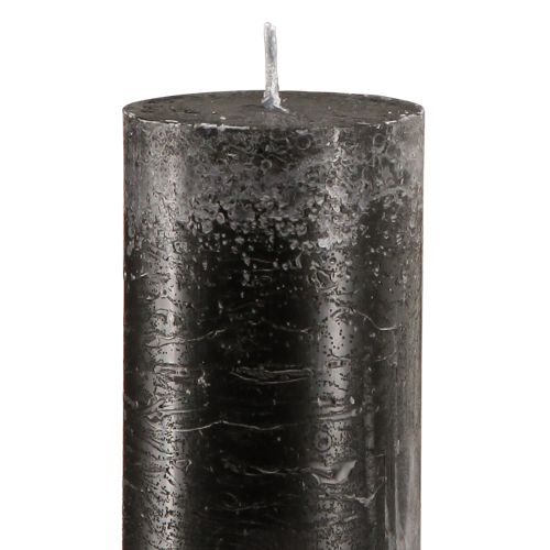 Artikel Große Kerzen Schwarze Stabkerzen 50mm x 300mm 4 St