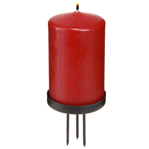 Artikel Kerzenhalter Adventskranz Metall Schwarz matt Ø8cm 4 St