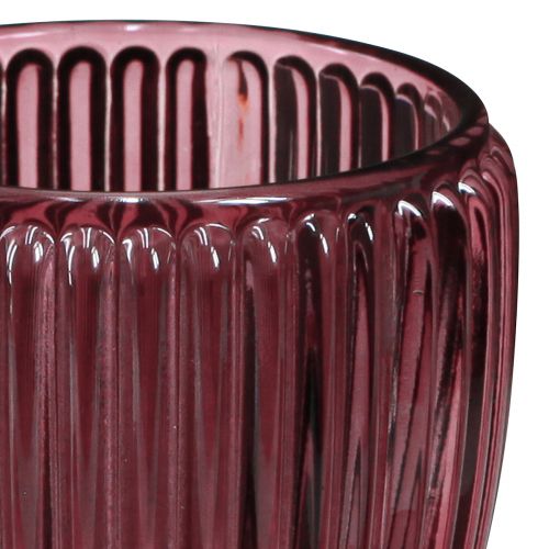 Artikel Kerzenhalter Glas Berry Windlicht Retro Ø7cm H7cm 6 St