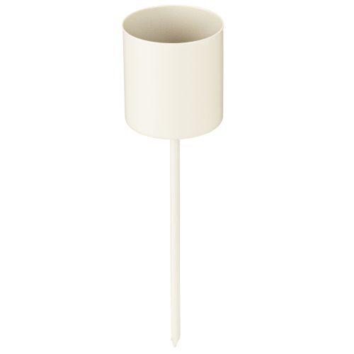 Kerzenhalter für dicke Stabkerzen Metall Beige 3,8×14cm 4 St